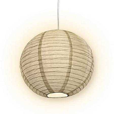 White Fine Line Premium Paper Lantern Pendant Cord Kit