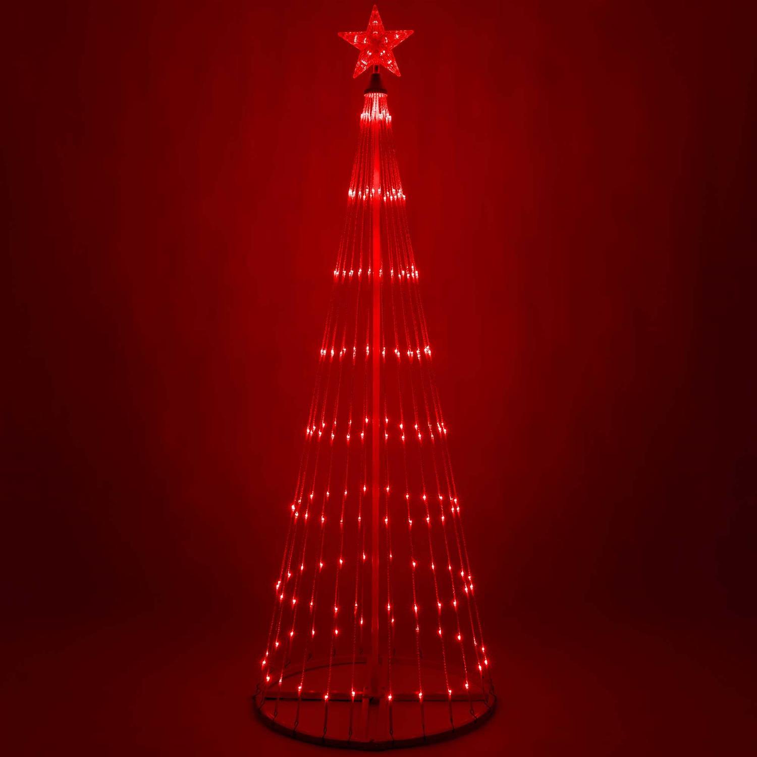 Wintergreen Lighting 14-Function LED Light Show Cone Christmas Tree