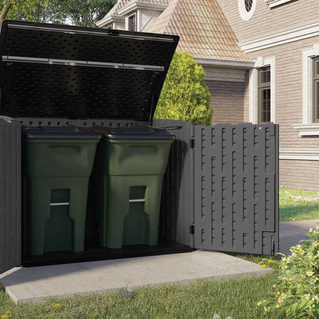 Suncast Storage Shed The Stow Away 5 ft. x 3 ft. Resin Horizontal with Floor Kit