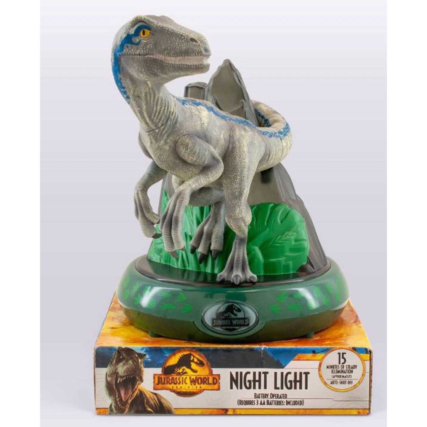 Universal Jurassic World Blue Velociraptor Battery Operated 3D LED Night Light 20278