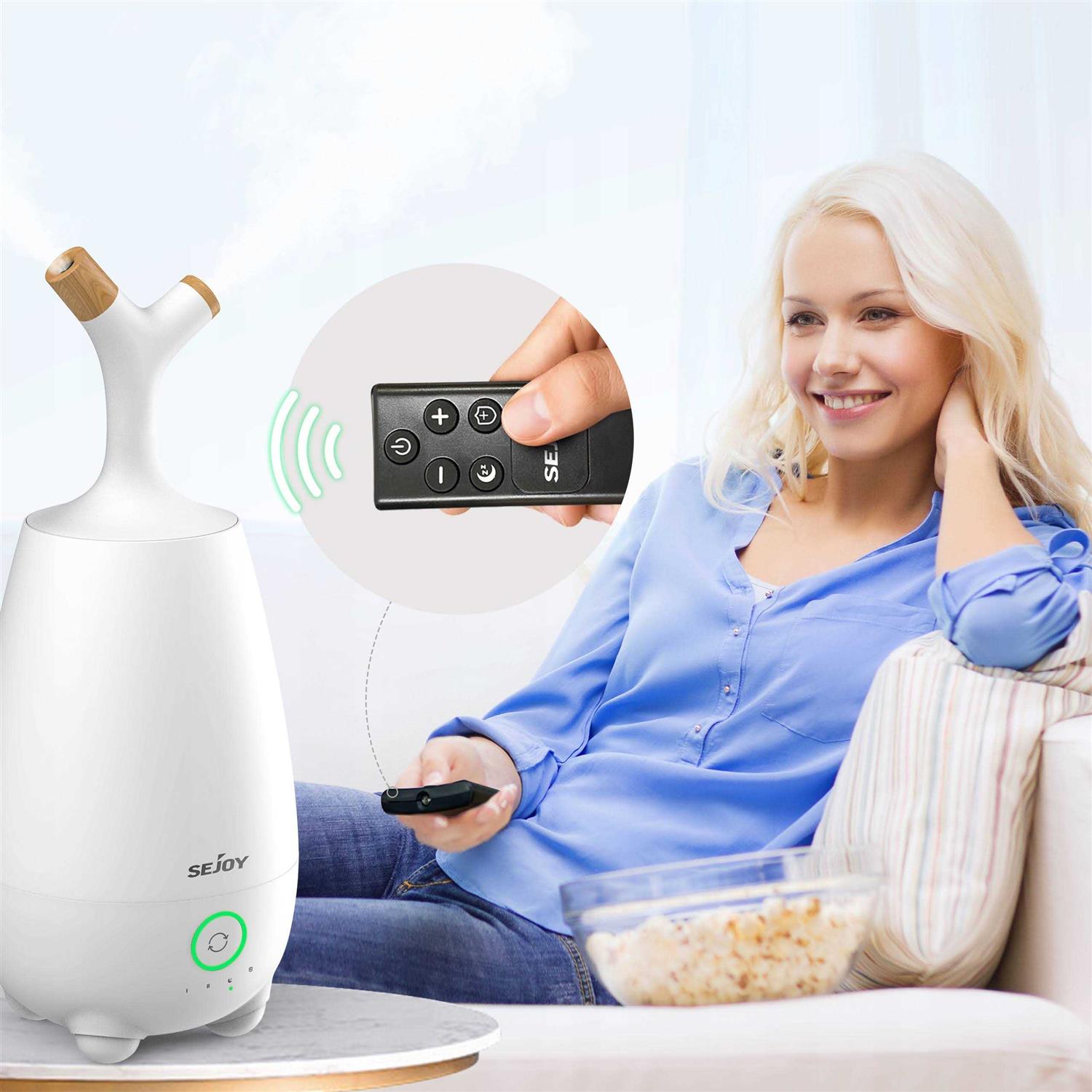 0920 #JSQ-E50P1-WHISEJOY 1.3 Gallons Cool Mist Quick humidification Air Humidifier with Remote Control for Plants