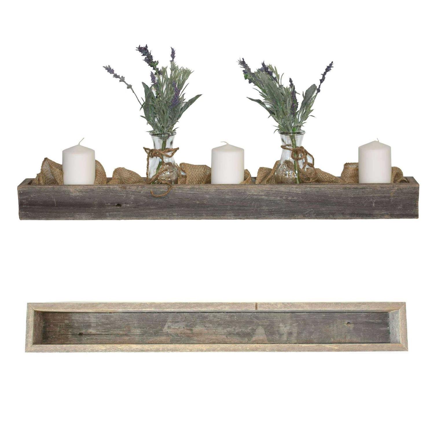 BarnwoodUSA Rustic Farmhouse 35.5 Centerpiece Decorative Display Box