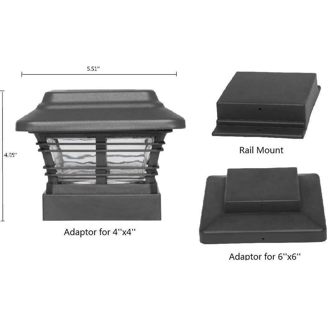 Better Homes & Gardens Solar Powered 4&” x 4&” Post Light