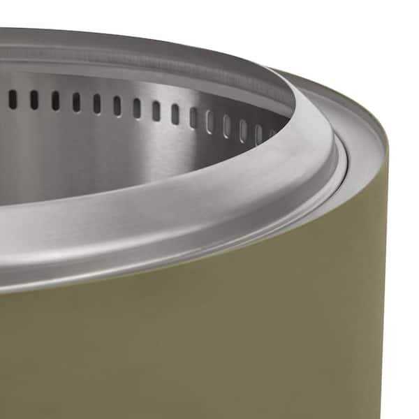 Hampton Bay 19 in. Outdoor Stainless Steel Wood Burning