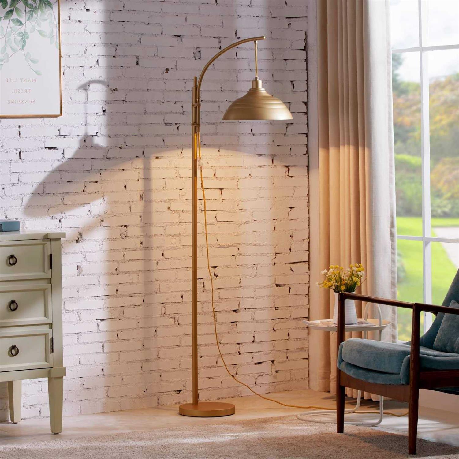 Woxxx Industrial Floor Lamp Modern Rustic Task Floor Lamp Finish