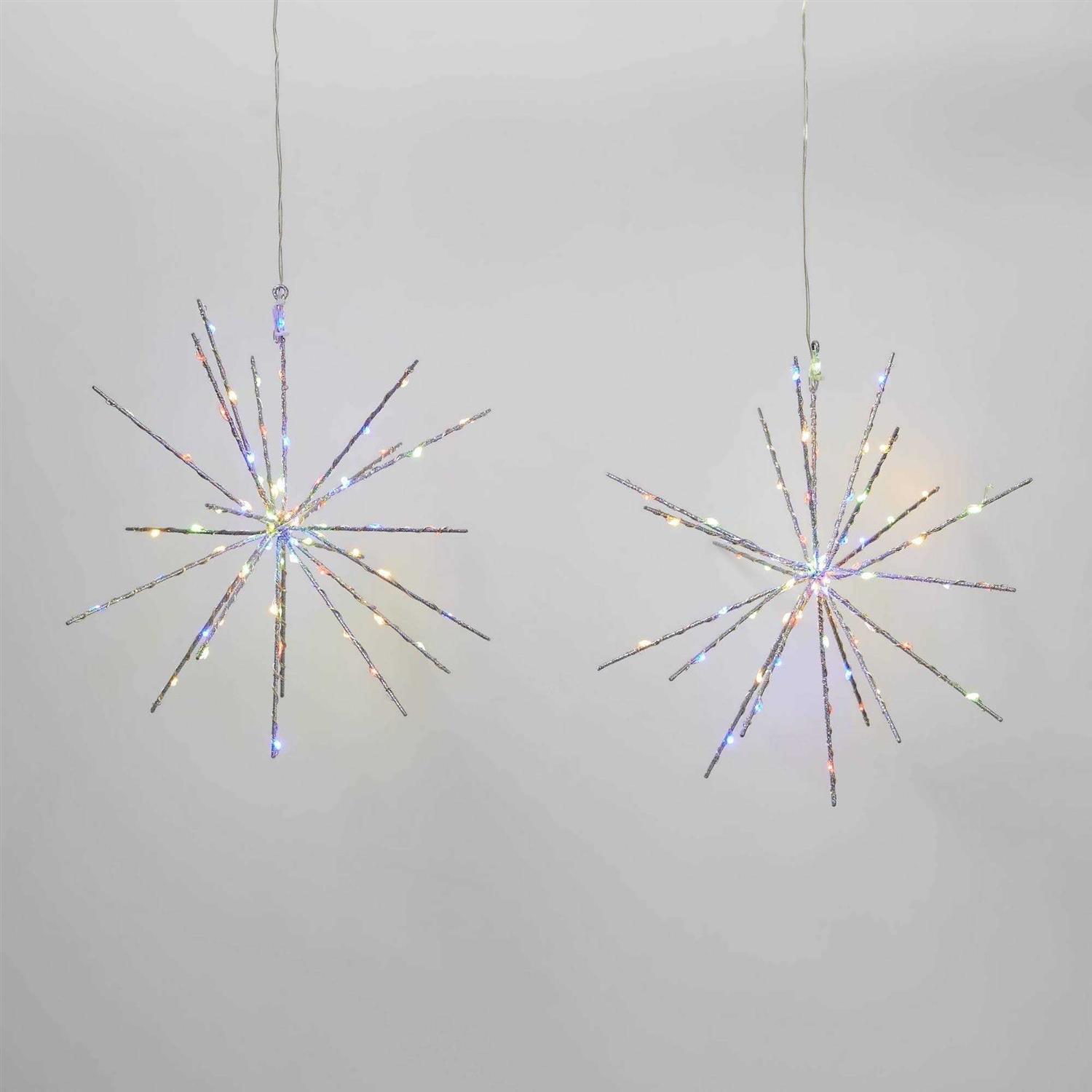 Wondershop 2pk Christmas LED Starburst Novelty 140 Lights