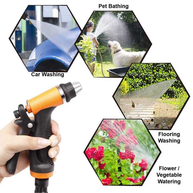 Bang4buck Portable Intelligent Electric Pressure Washer Pump 100W 160 PSI 12V Portable Pressure Powerful Washing Kit with 21.3 Feet PVC Hose
