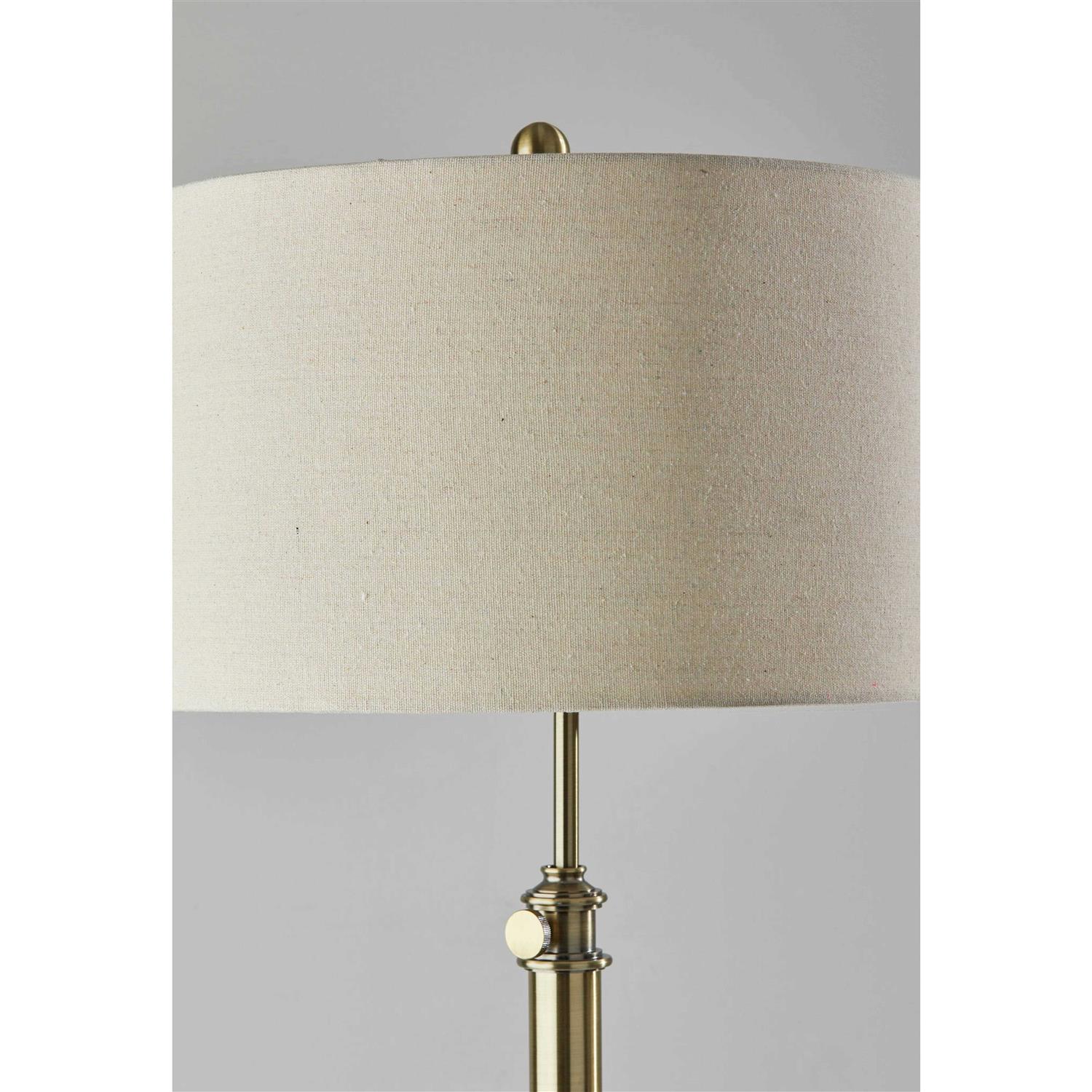 Adesso Barton Floor Lamp Antique