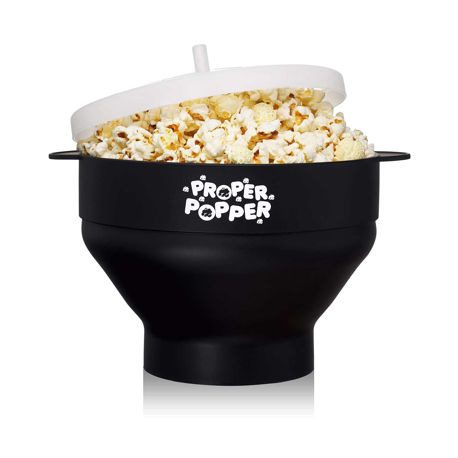 The Original Proper Popper Microwave Popcorn Popper Silicone Popcorn Maker