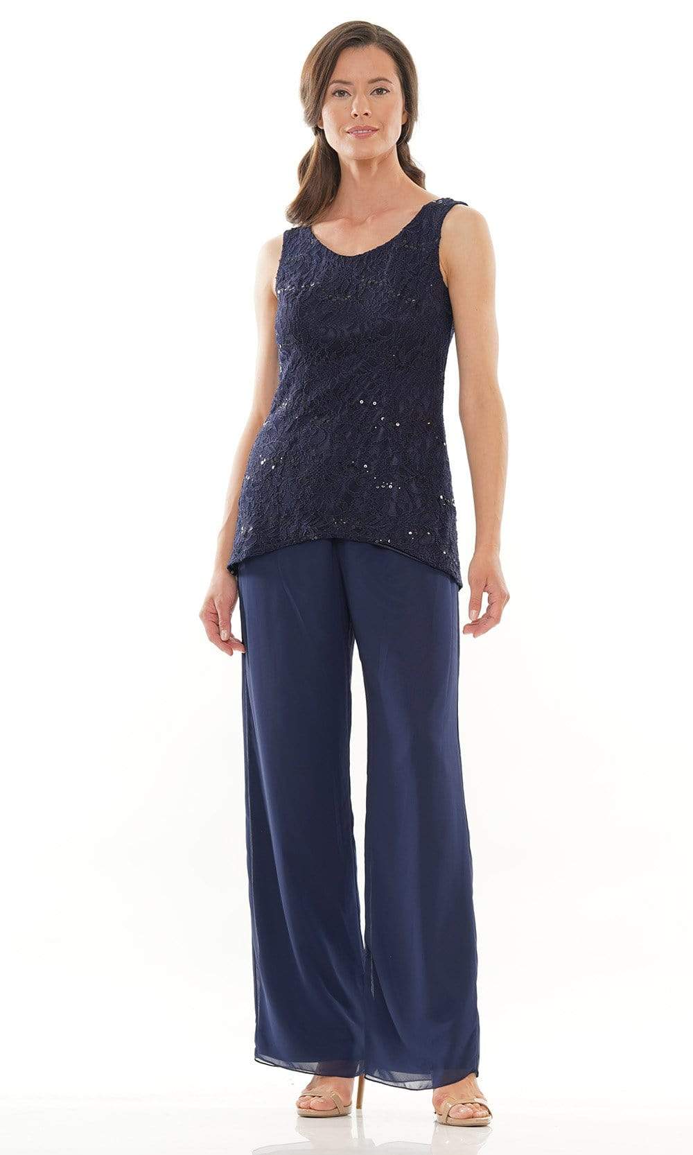 M303 Three-Piece Chiffon Lace Pantsuit