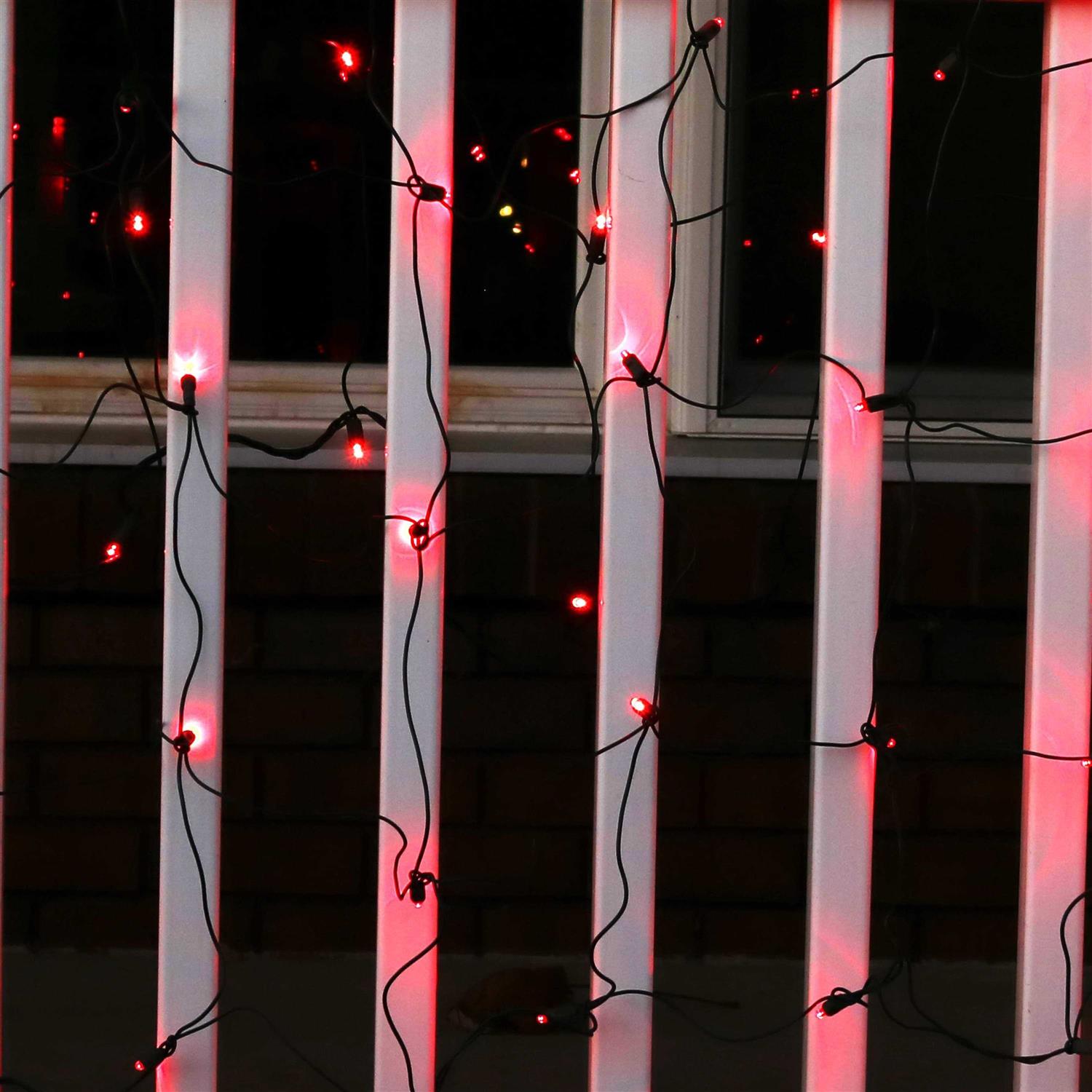 Sunnydaze 70-Count 5mm Wide Angle 6′ x 4′ LED Netted Lights