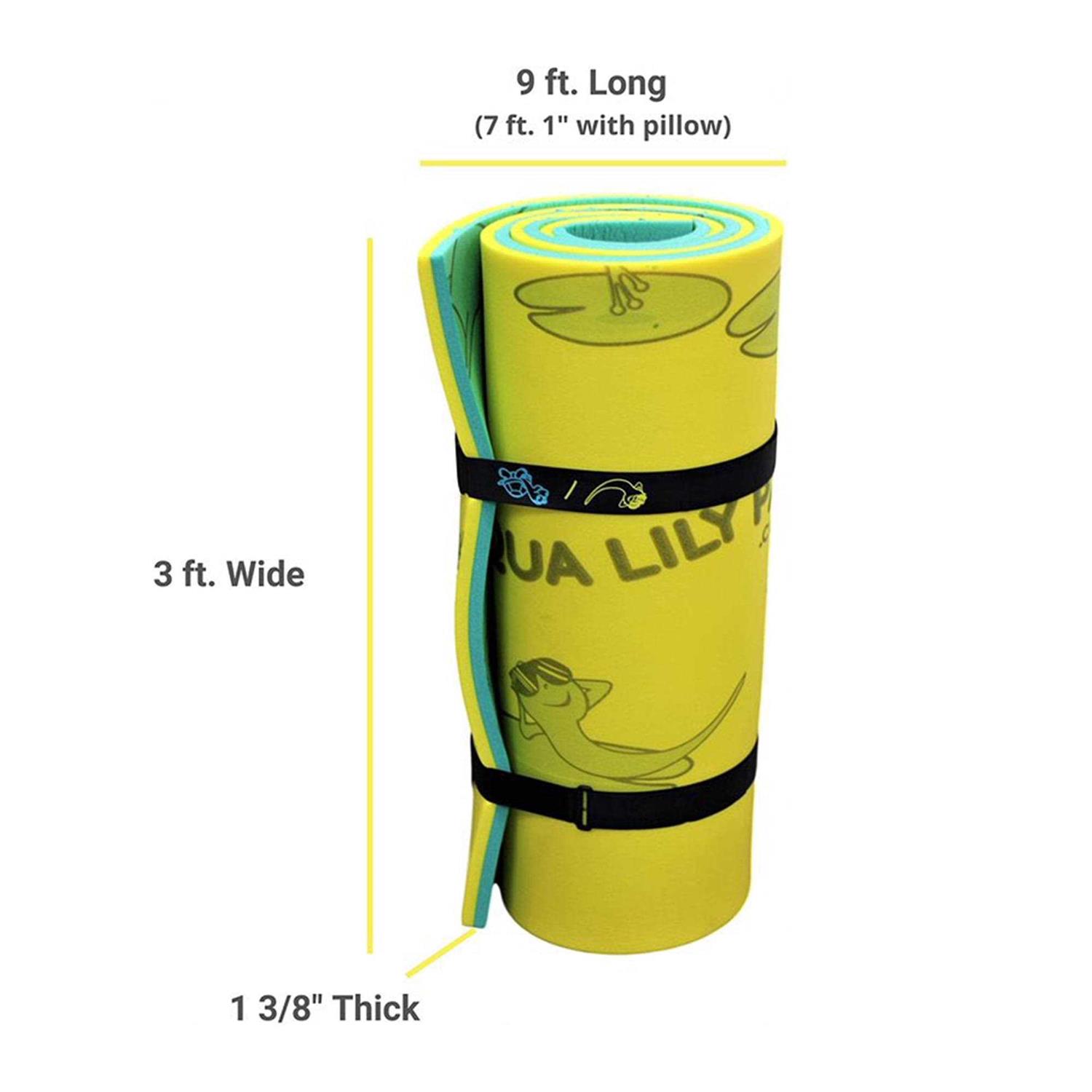 Aqua Lily Pad Tadpole Adult Floating Foam Pool Lounger Mat