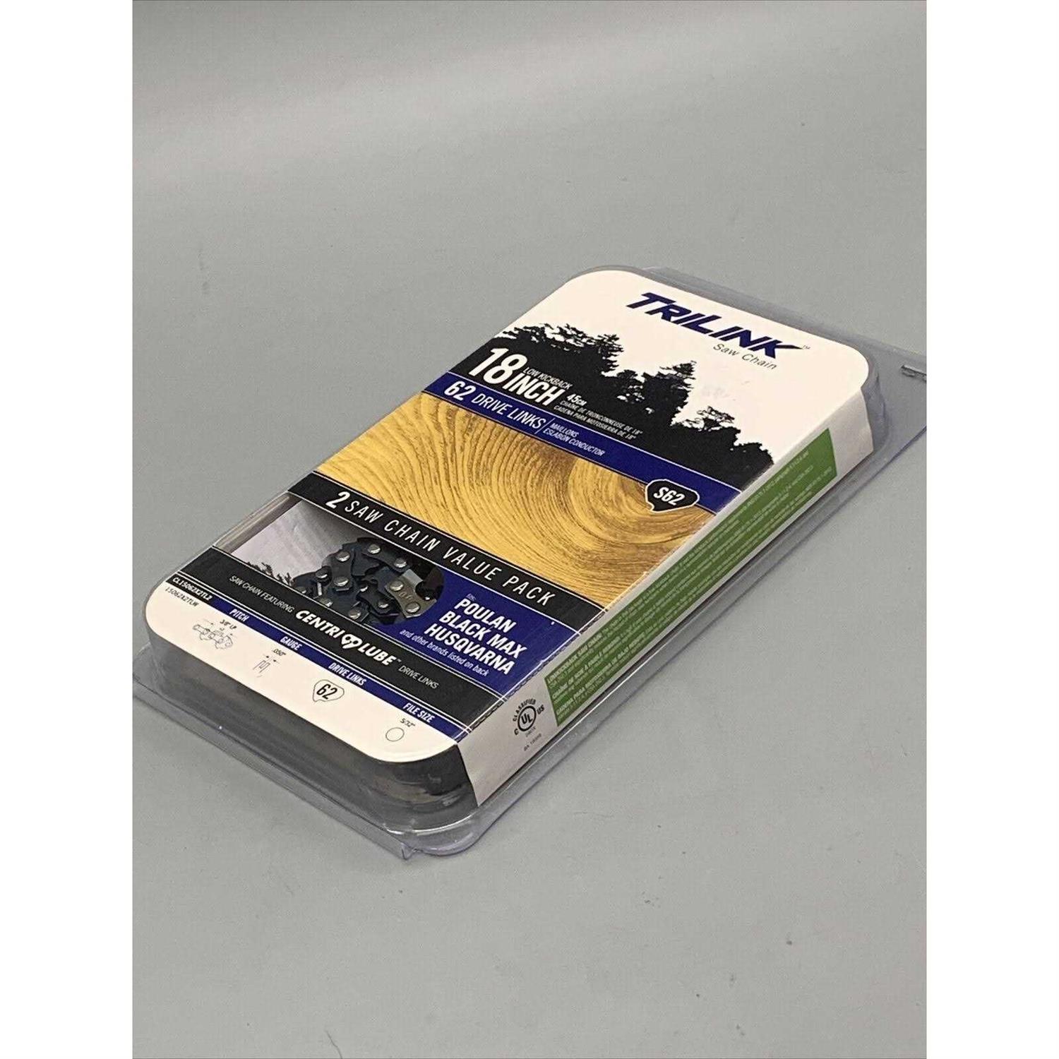 Trilink Saw Chain CL15062X2TL2 2pk 18 S62 Chain