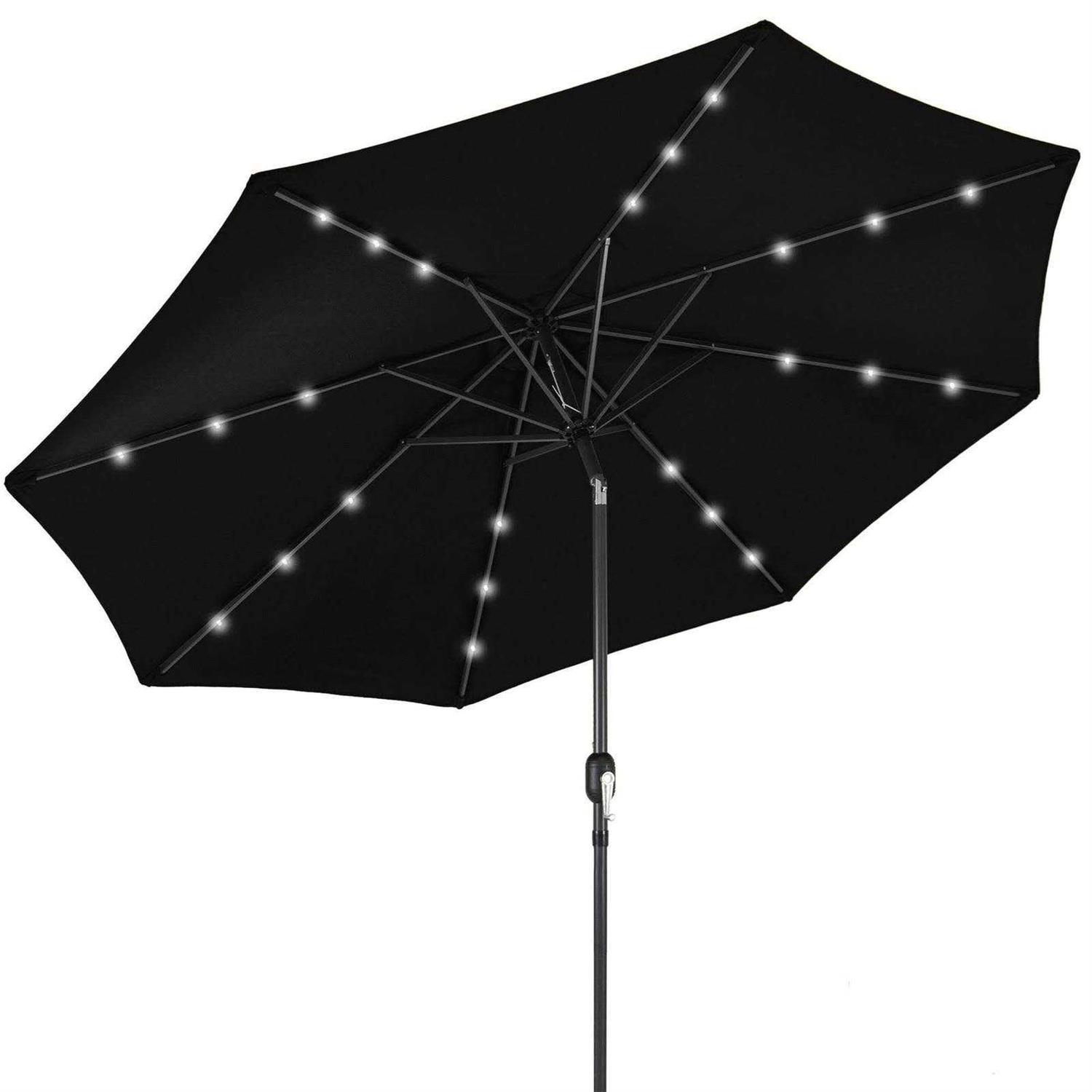 Best Choice Products Solar LED Lighted Patio Umbrella Tilt Adjustment