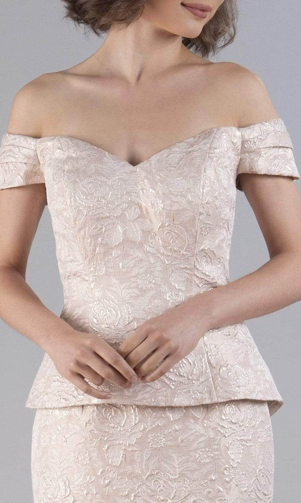 20509 Off Shoulder Lace Mermaid Gown