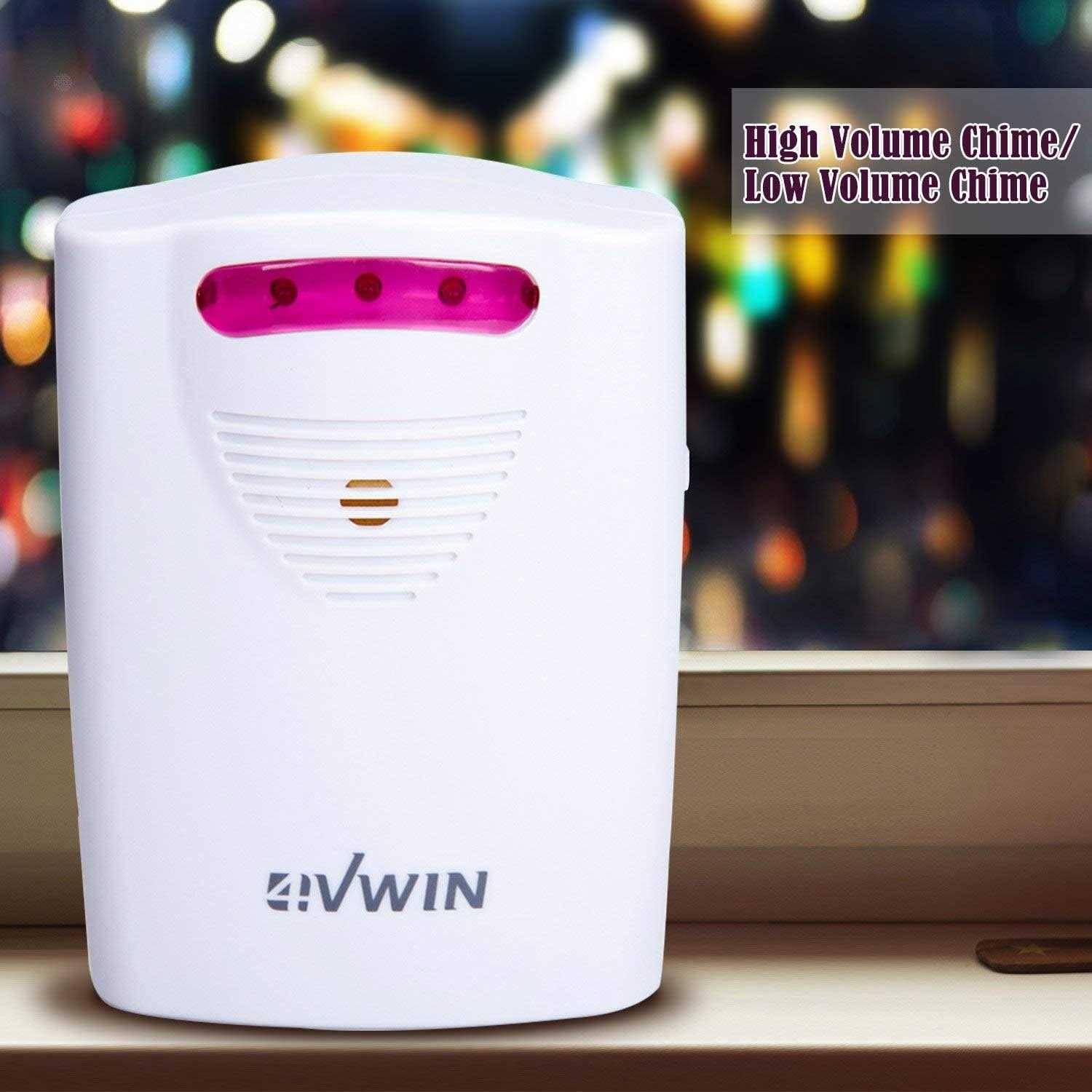 4vwin driveway alarm provides a convenient and economic way to alert you the moment when someone is approaching your home