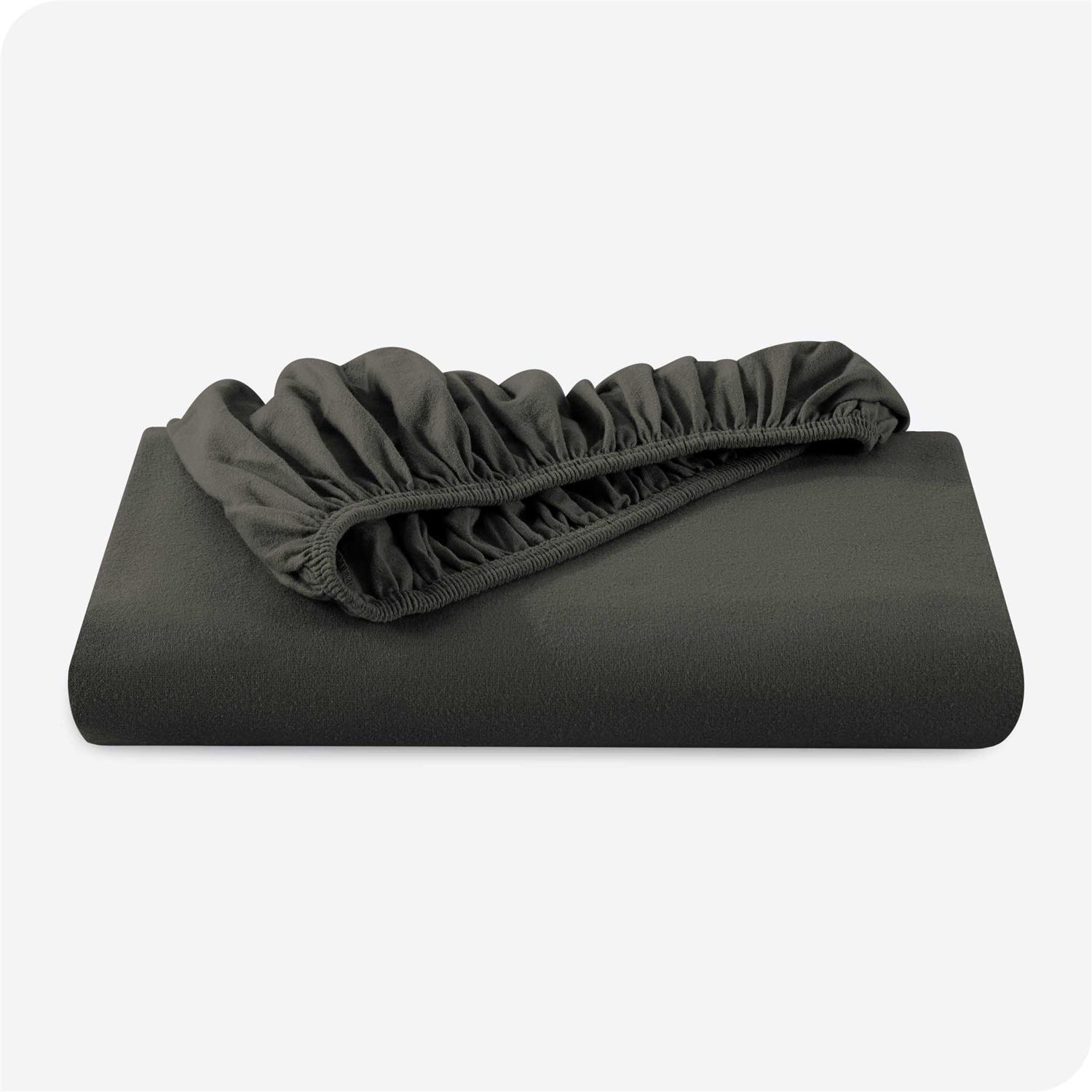 Bare Home 100% Cotton Flannel Fitted Bottom Sheet