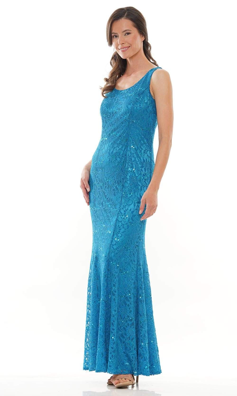 M301 Scoop Fit and Flare Evening Dress