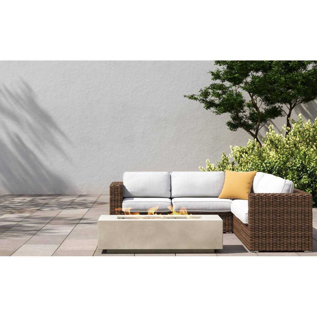 AllModern Rashid Concrete Propane Outdoor Fire Pit Table Finish