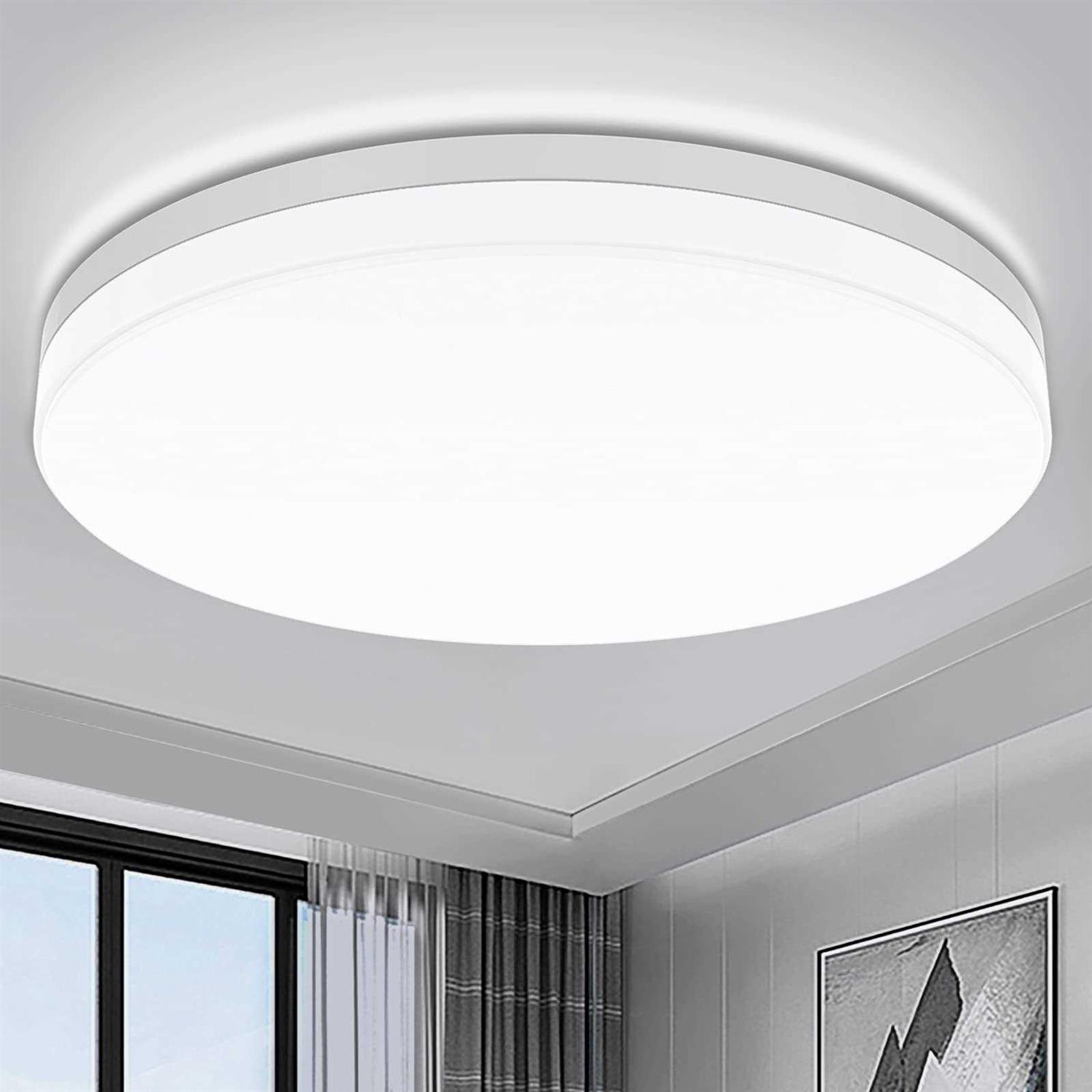Airand 5000K LED Ceiling Light Flush Mount 18W 1650LM Round LED Ceiling Lamp for Kitchen