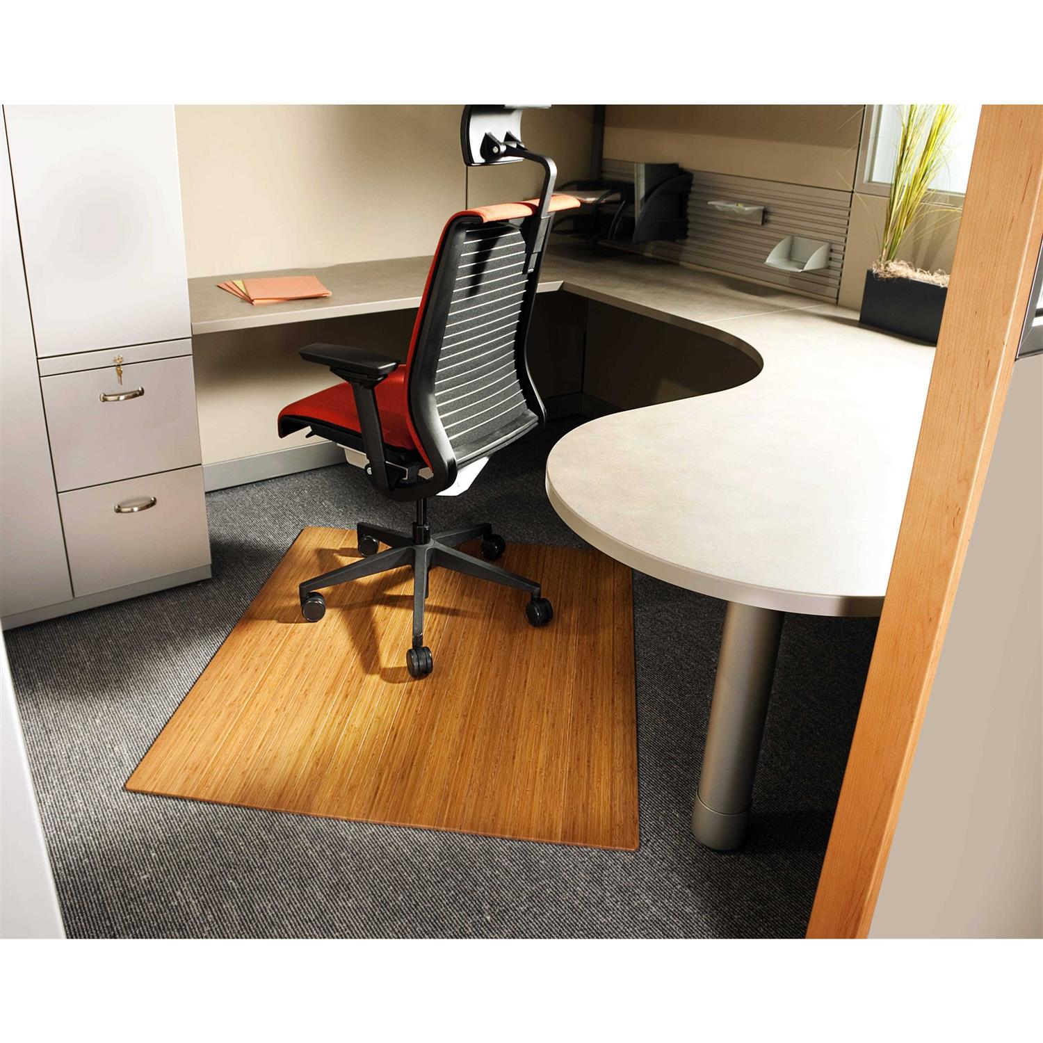 Anji Mountain Bamboo Roll-Up Chair Mat