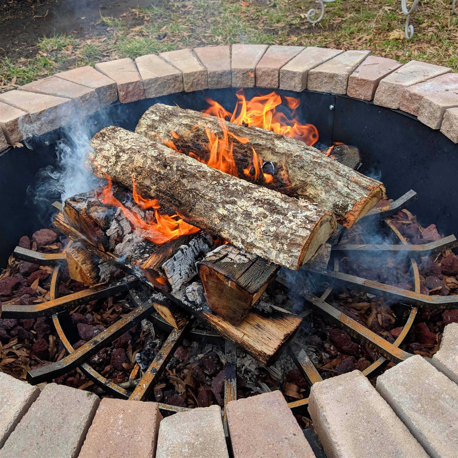 Titan Great Outdoors 24 inch Wagon Wheel Fire Grate