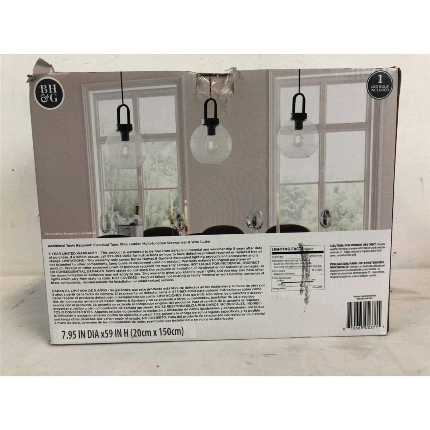 Better Homes & Gardens Pendant Light