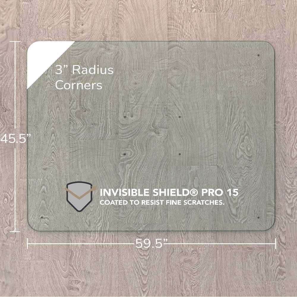 Vitrazza 42 x 48 Glass Office Chair Mat