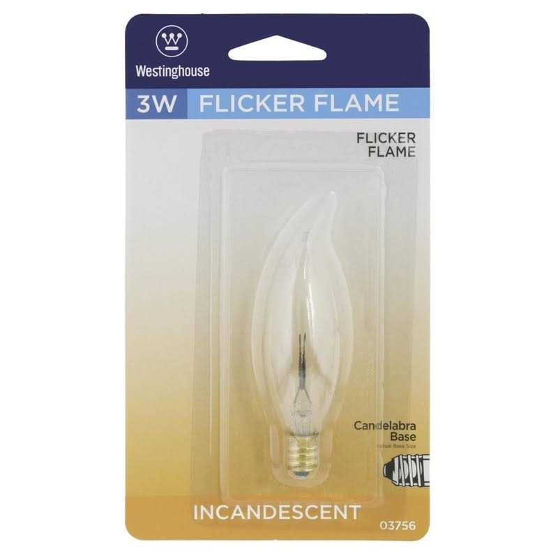 Westinghouse 3W Clear Flicker Flame Bulb