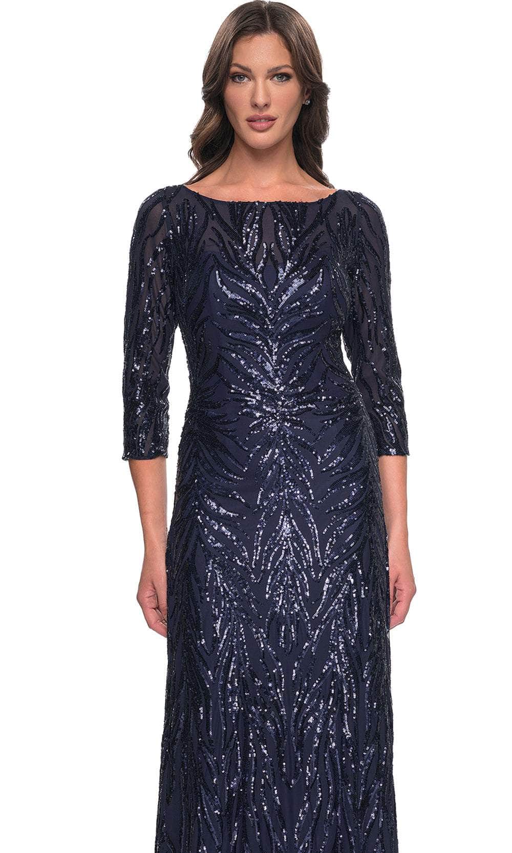 Fitted Bateau Formal Dress