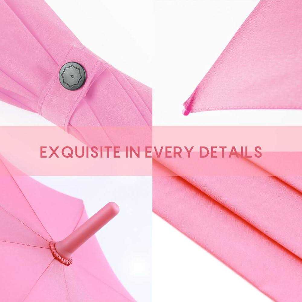 RUMBRELLA UV Stick Umbrella Auto Open UPF 50+ with J Hook Handle 51IN