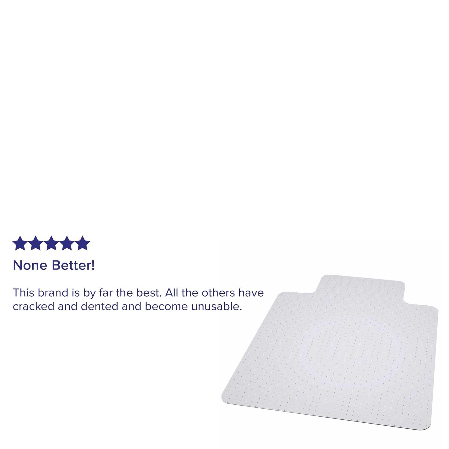 Flash Furniture Big Tall Carpet Chair Mat with Lip