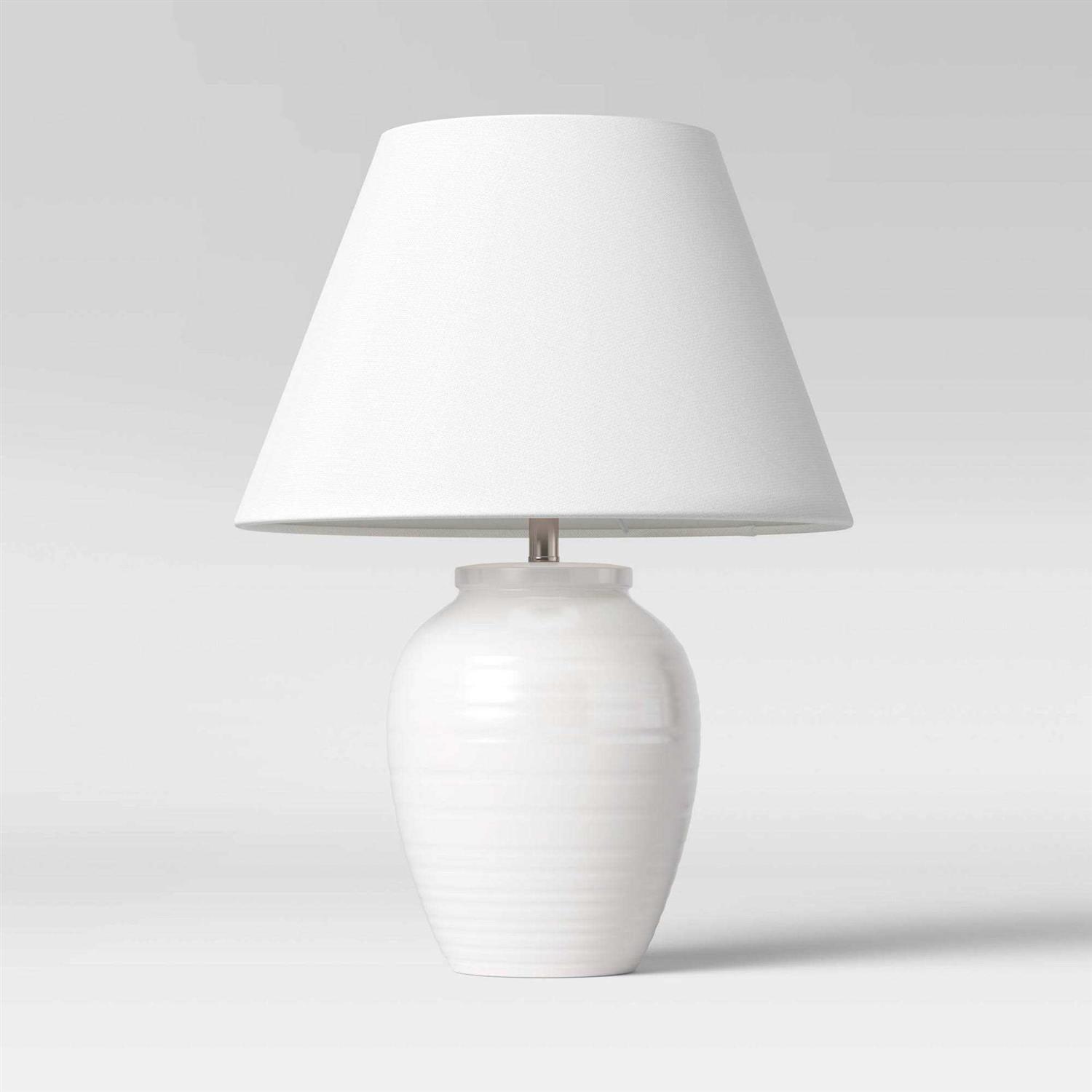 Threshold New Turned Ceramic Table Lamp