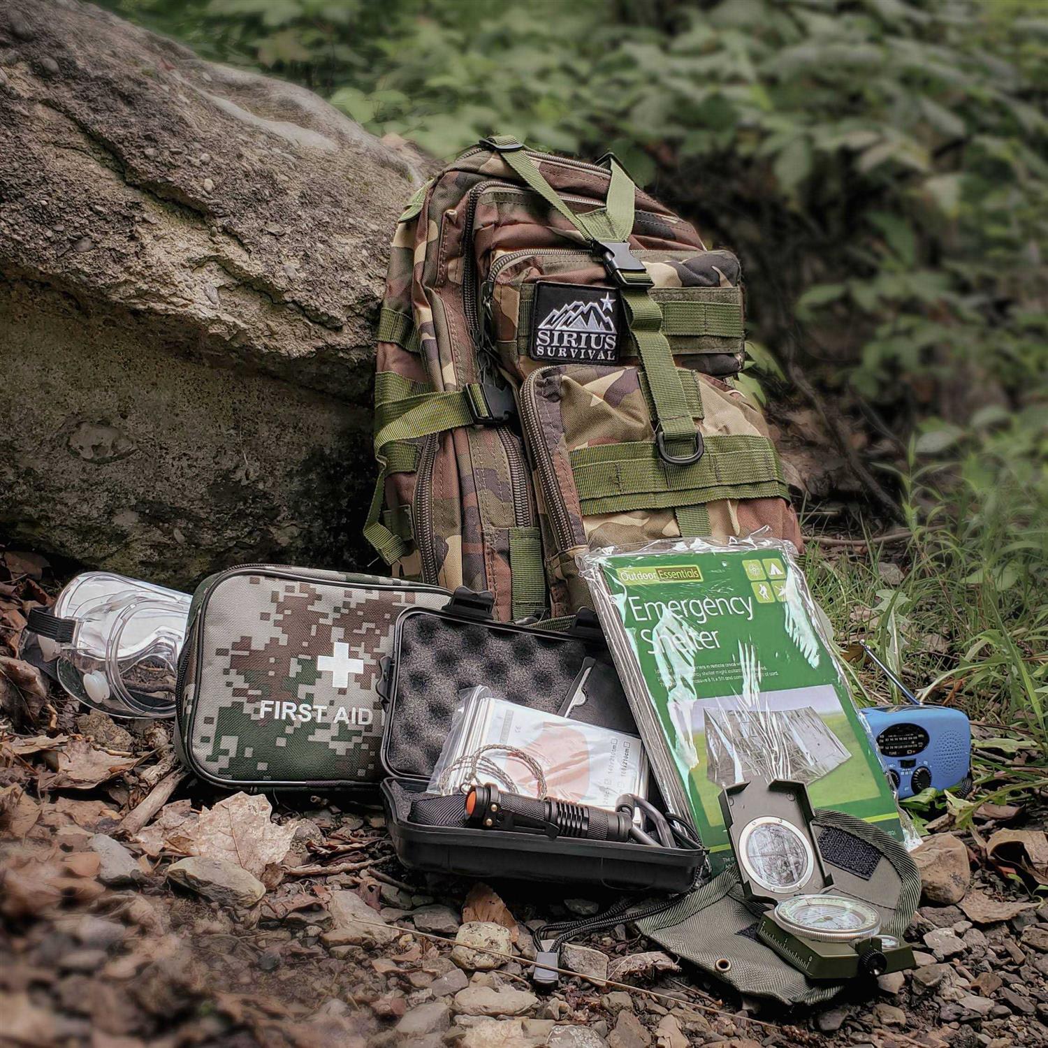 Sirius Survival Pre-packed Survival Backpack Survival Kit for Family