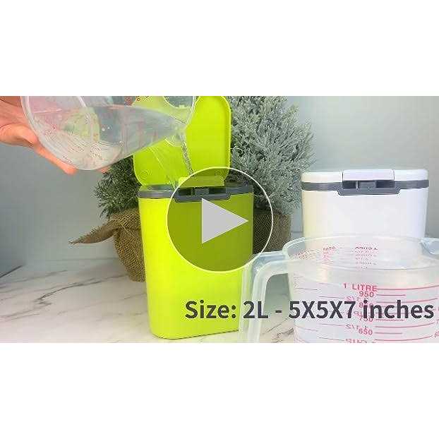 Action-1 Home Essential 2l Plastic Odor-free Small Compost Bin with Lid 5 x 5 x 7 inches