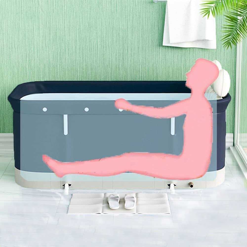 47 Inch W Weylan Tec Foldable Bath Tub Wide Bathtub With Bath Pillow Bath Seat