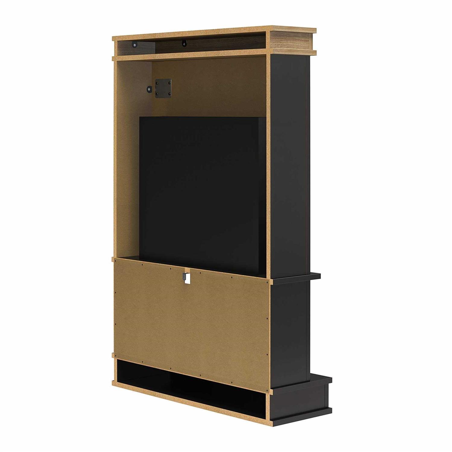 Ameriwood Home Mateo Electric Fireplace with Mantel & Open Shelf