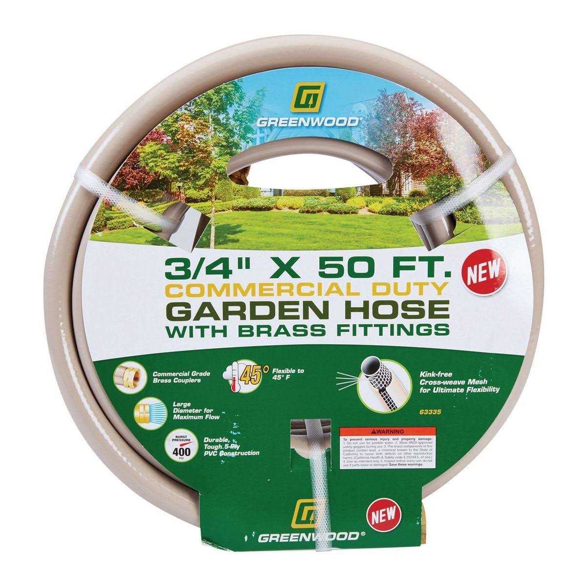 3/4 in Heavy Duty Garden Hose All Purpose Without Kinking 50 ft