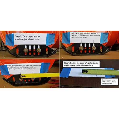 ARMORskids Heavy Duty Snow Blower Skid Shoes Fits and Slot Spacing