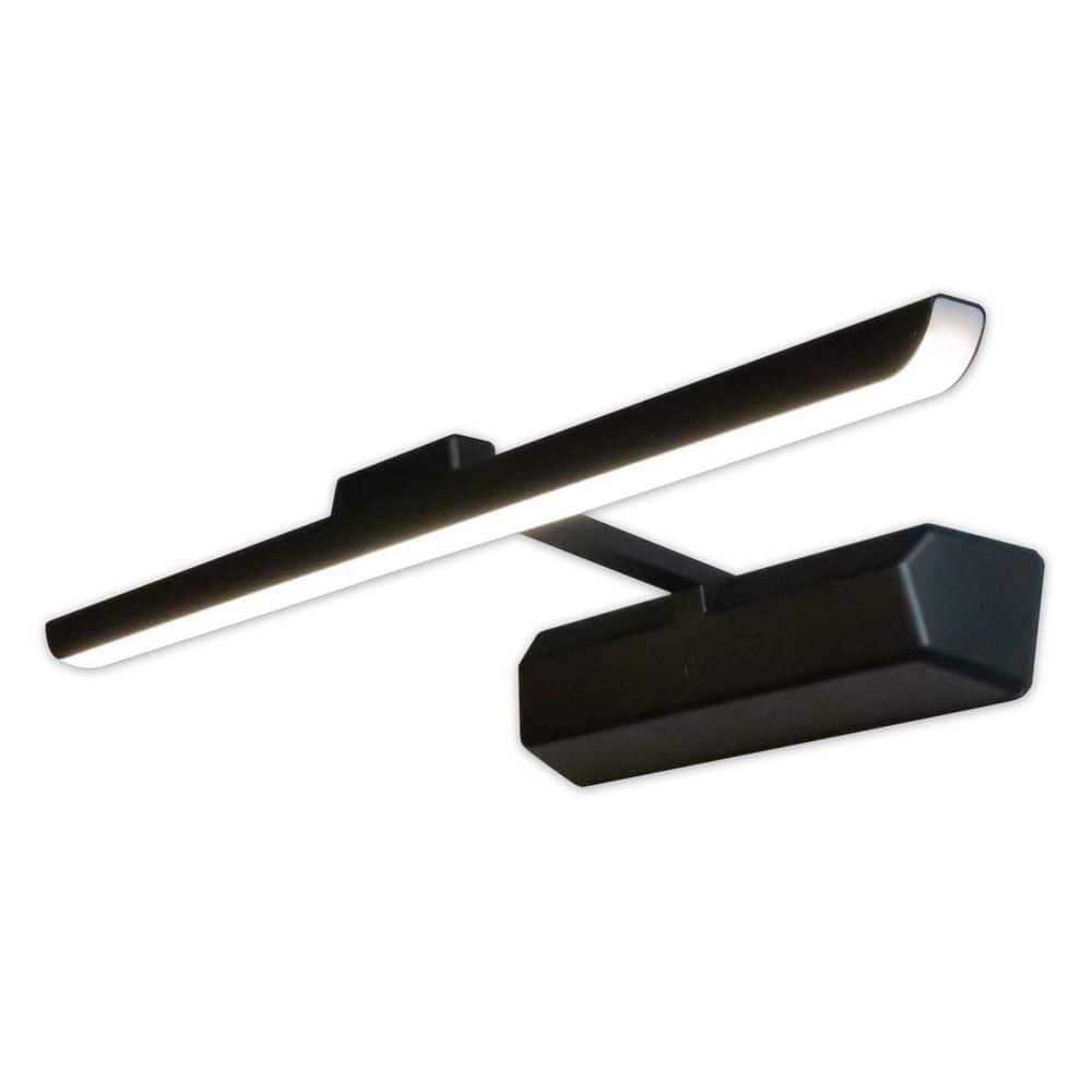 Westek Matte Black 13 in. LED Adjustable White Picture Light