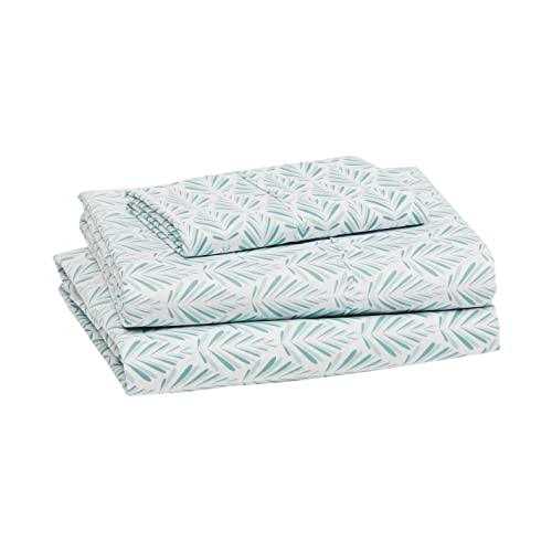 Amazon Basics Lightweight Super Soft Easy Care Microfiber Bed Sheet Set Deep Pockets