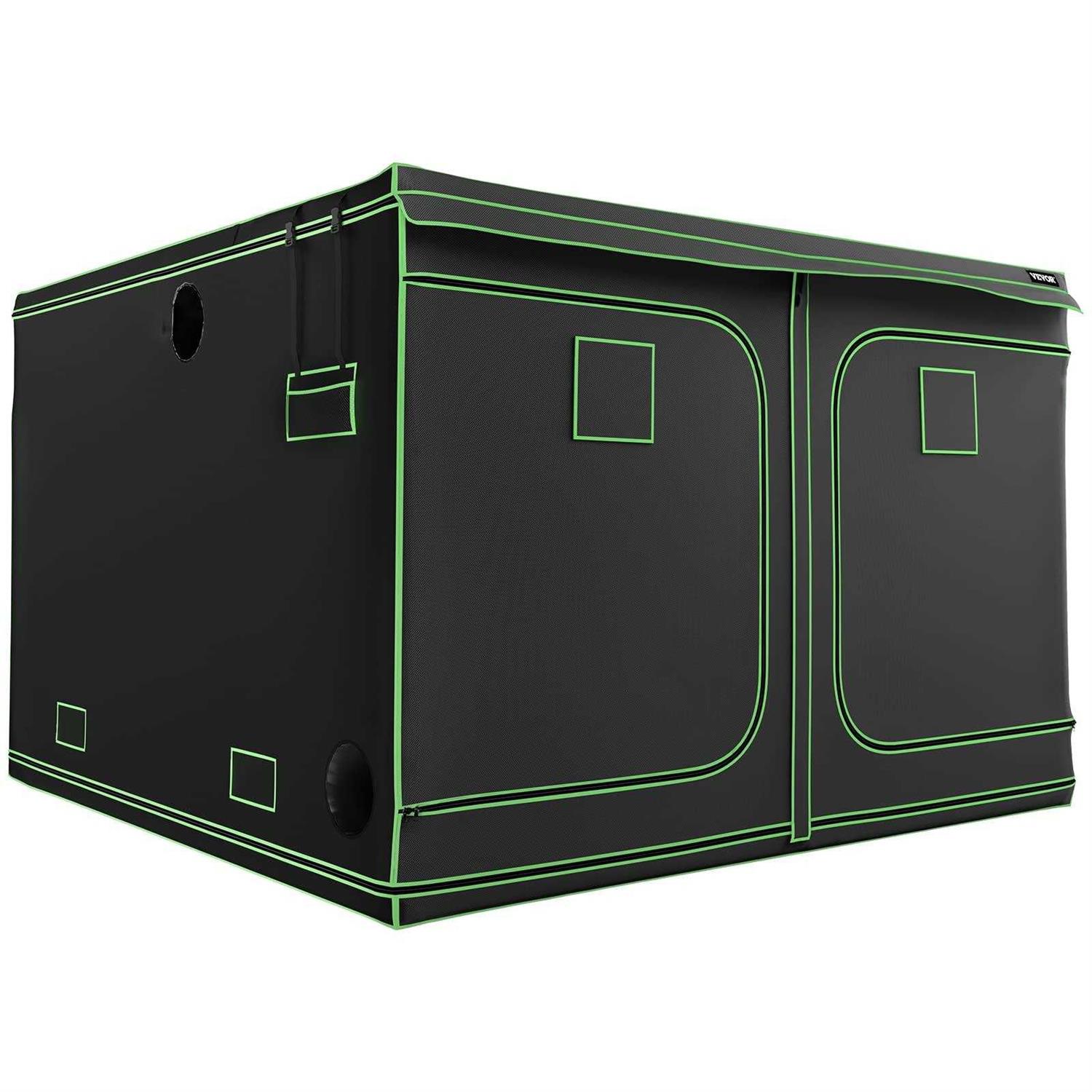 VEVOR Grow Tent Hydroponics Mylar Grow Room with Observation Windows and Removable Floor Tray