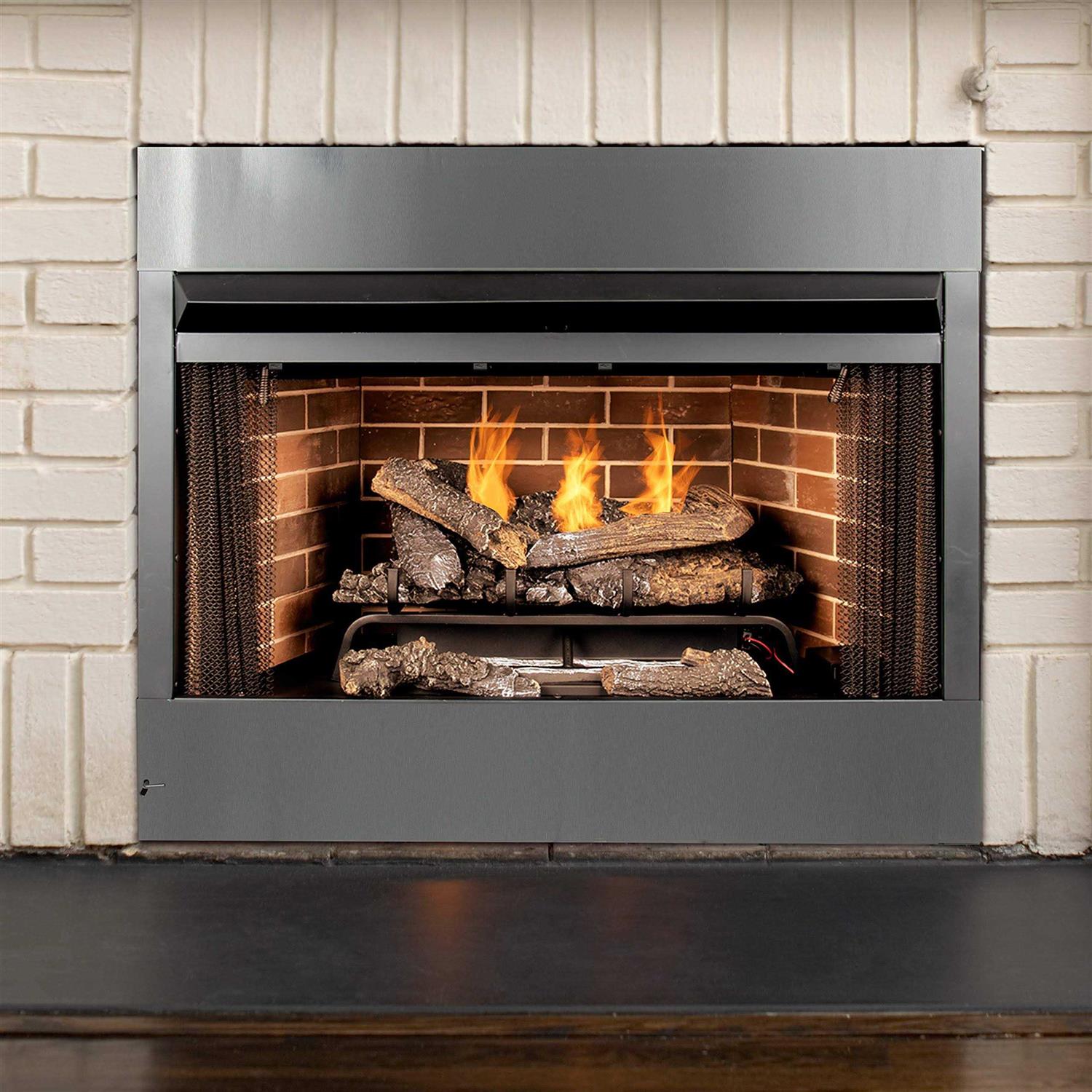 Pleasant Hearth 32 in. Radiant Zero Clearance Universal Vent Free Firebox PHZC32F