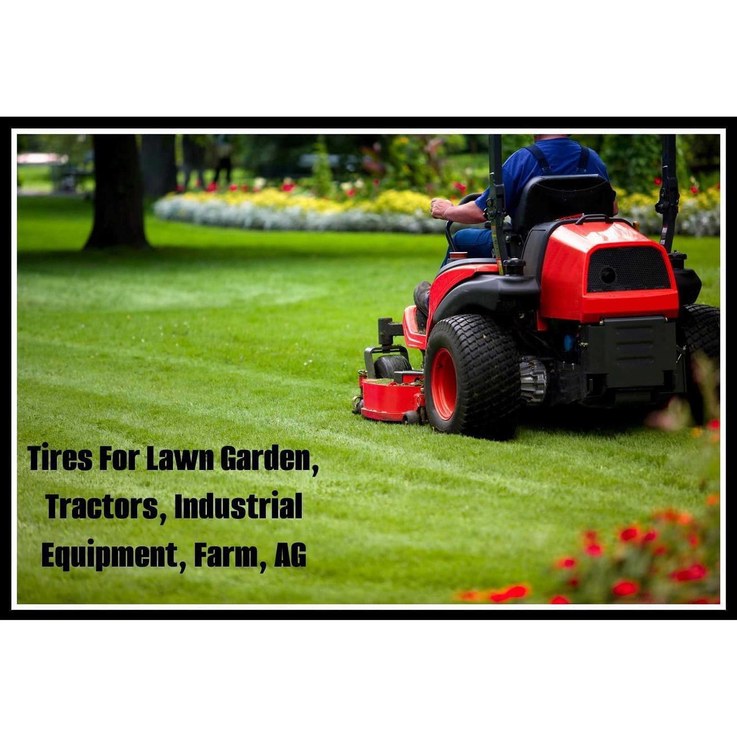 Two 15×6.00-6 Turf Tire 4 Ply Lawn Mower Tractor 15×6-6 Nhs Tubeless 15x6x6