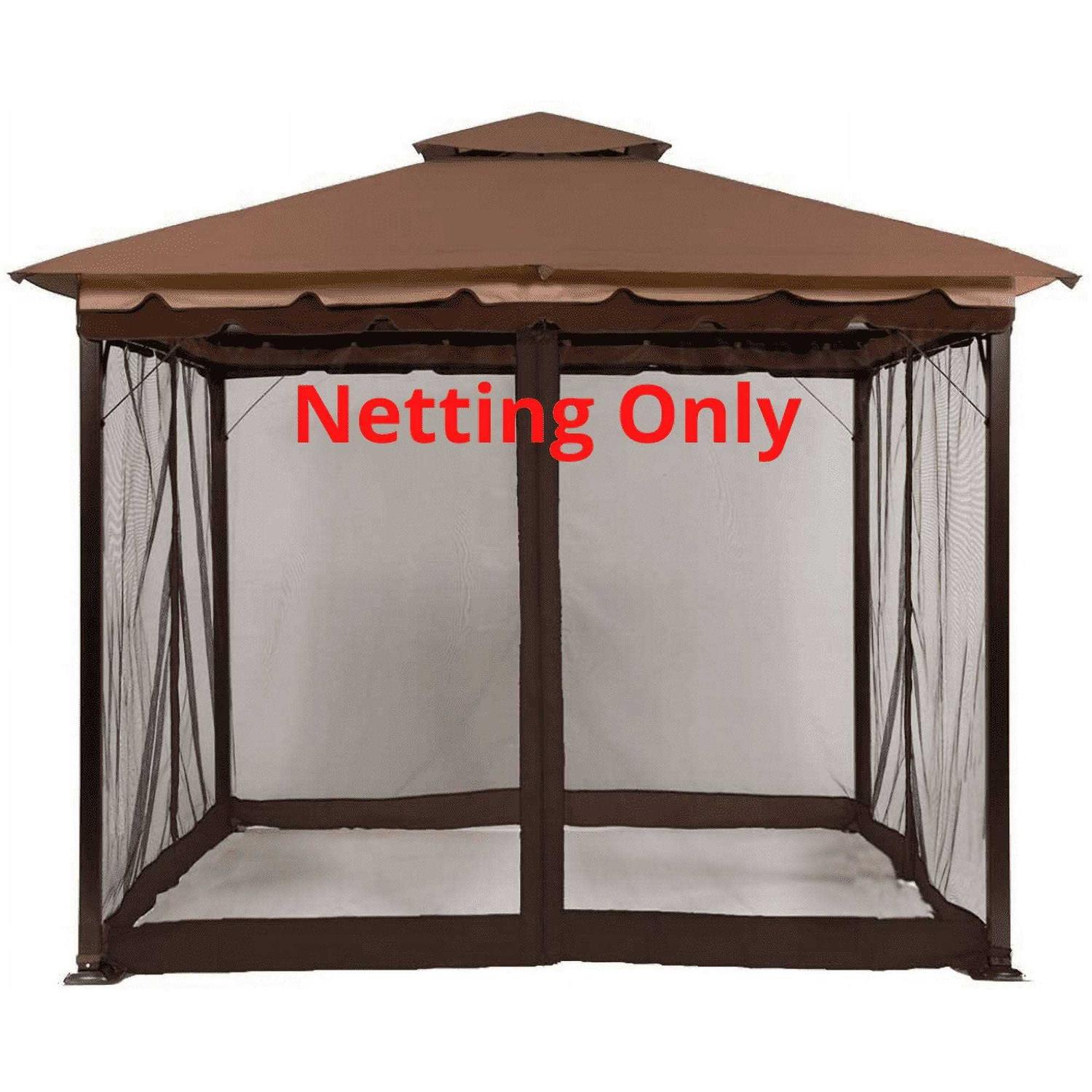 Sunjoy Keep Mosquitoes Out of Your 10 x 10 Gazebo with This Four Panel Pack of Easy to Netting with Zippers