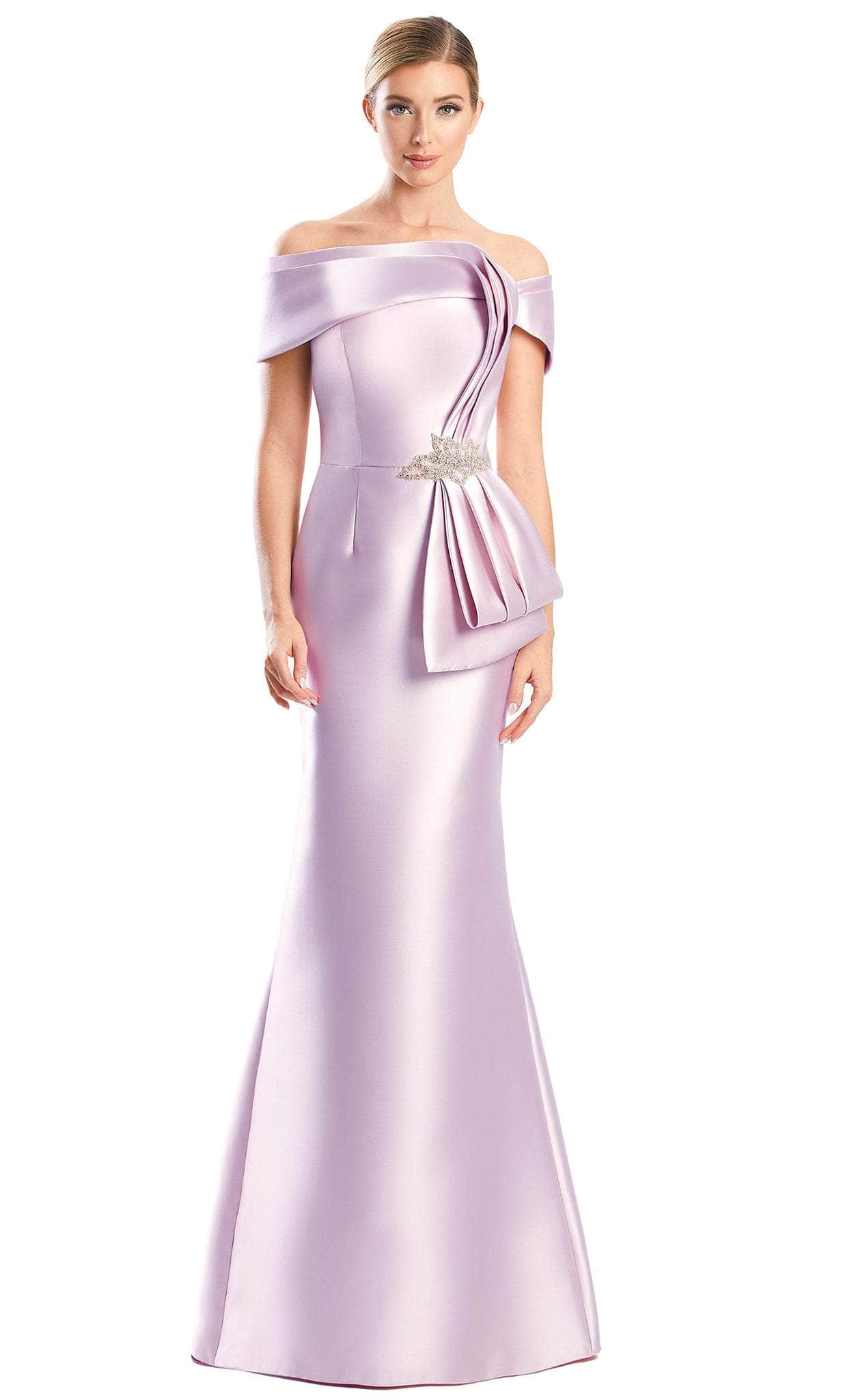 Draped Side Sash Formal Dress