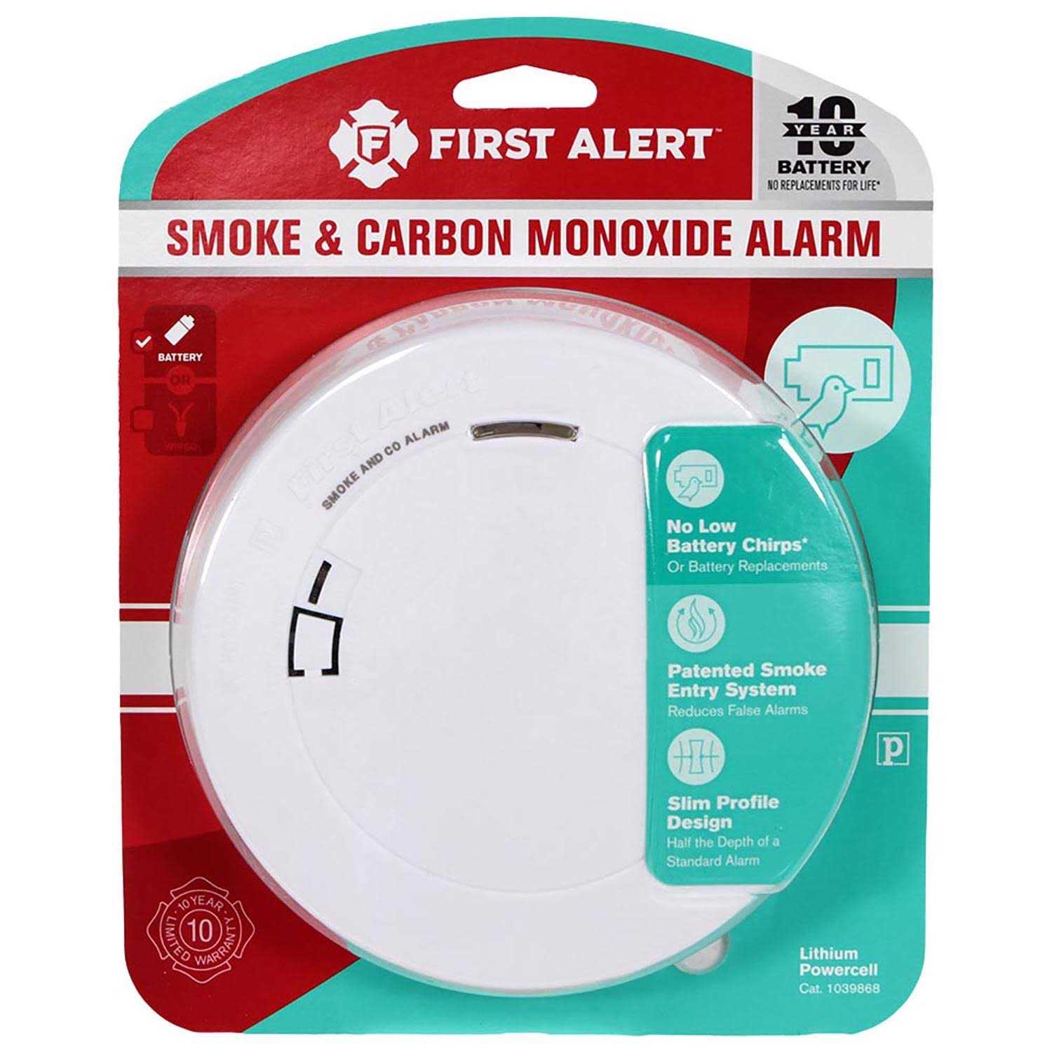 First Alert 10 Year Smoke & Carbon Monoxide Alarm
