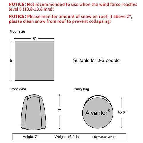 Alvantor Pop Up Bubble Tent