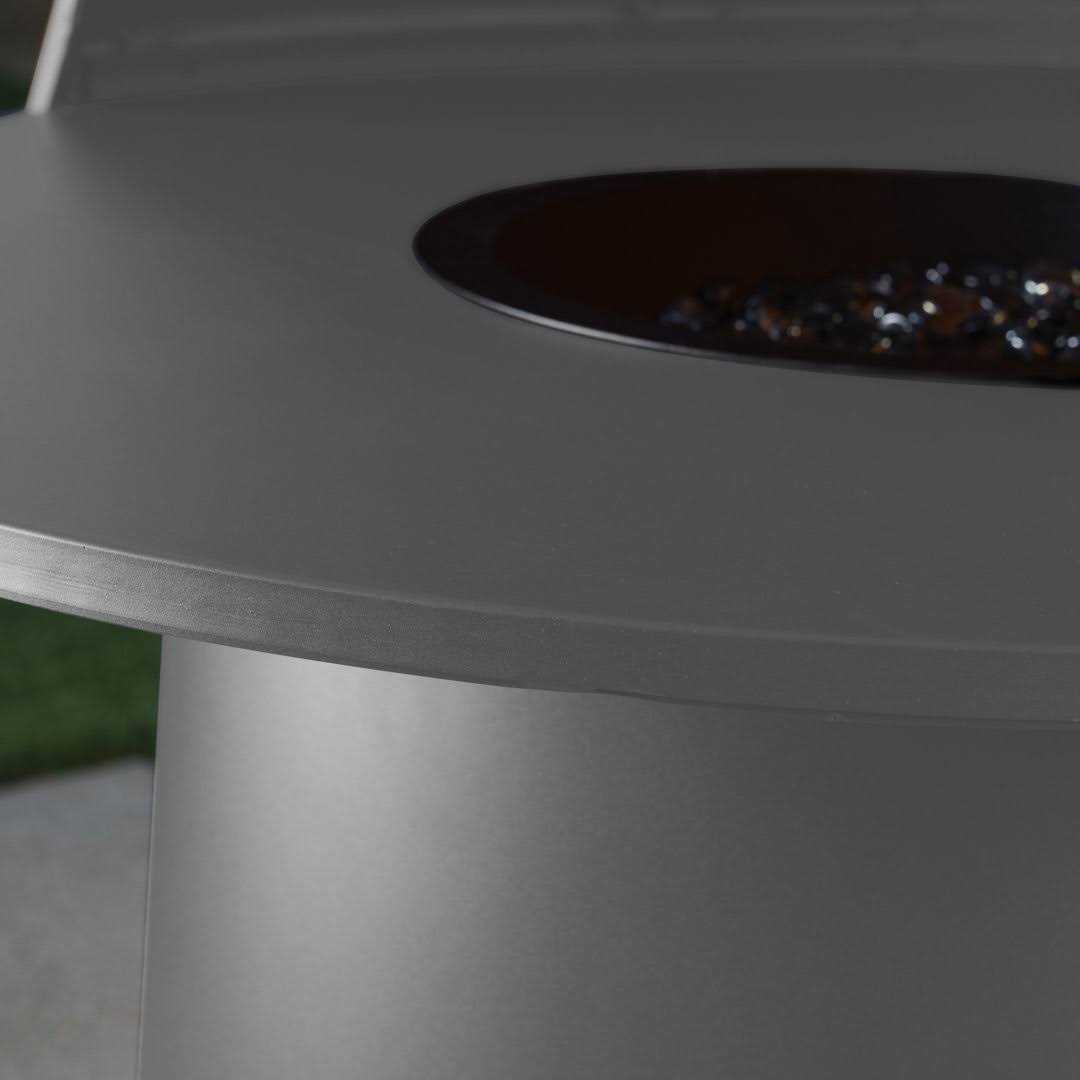 Wade Logan® 73.43&” H Aluminum Propane Outdoor Chiminea Finish