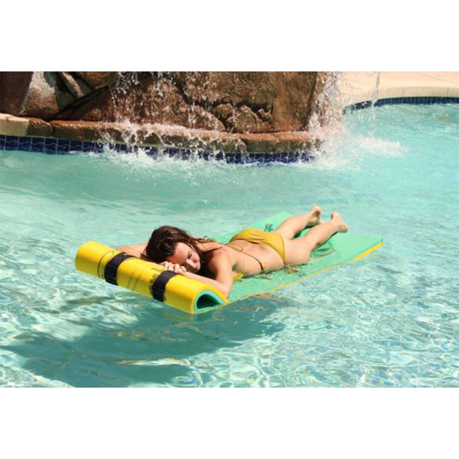 Aqua Lily Pad Tadpole Adult Floating Foam Pool Lounger Mat